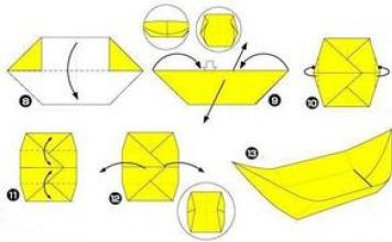 Как из бумаги сделать лодку