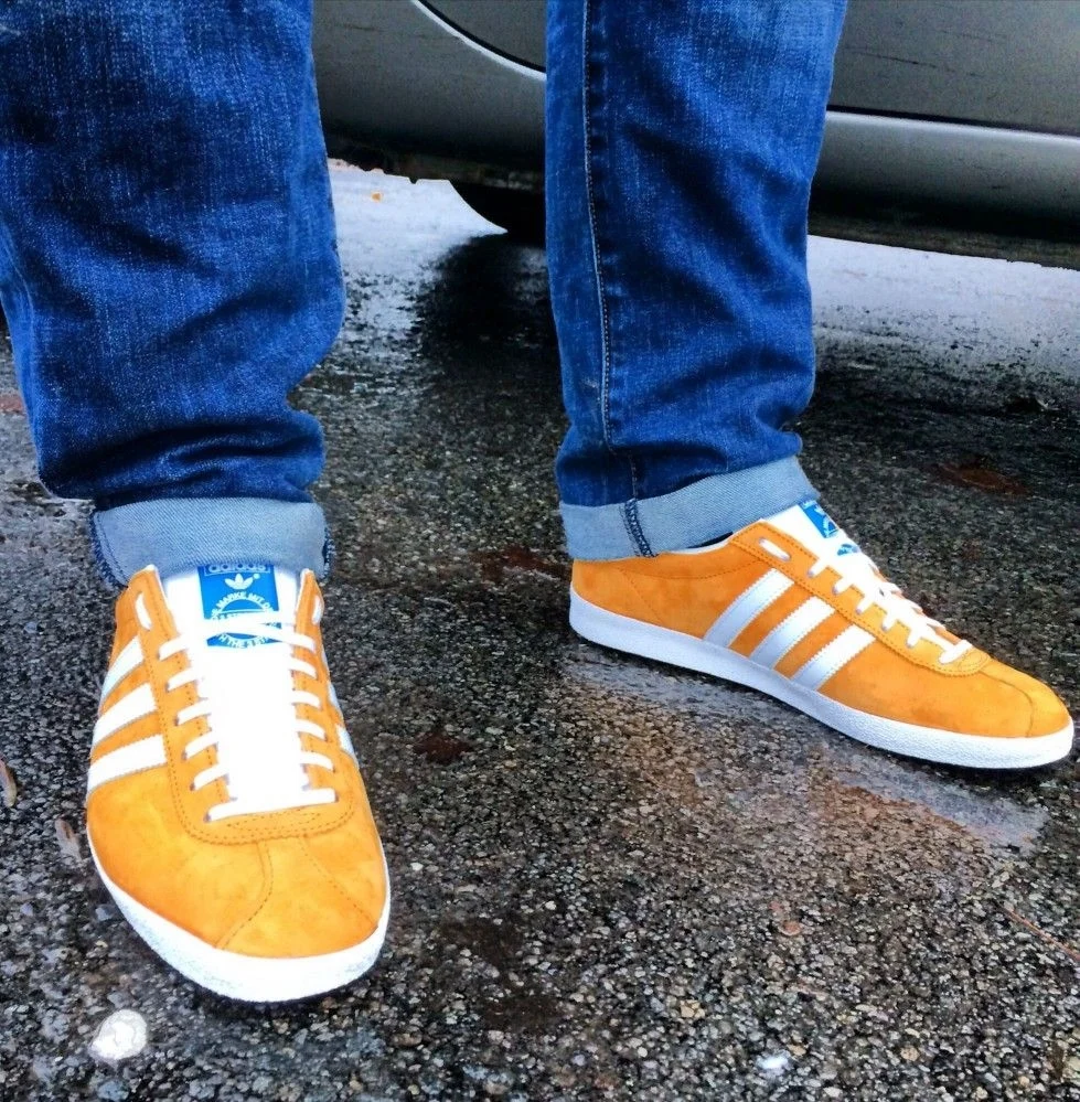 Adidas Gazelle оранжевые