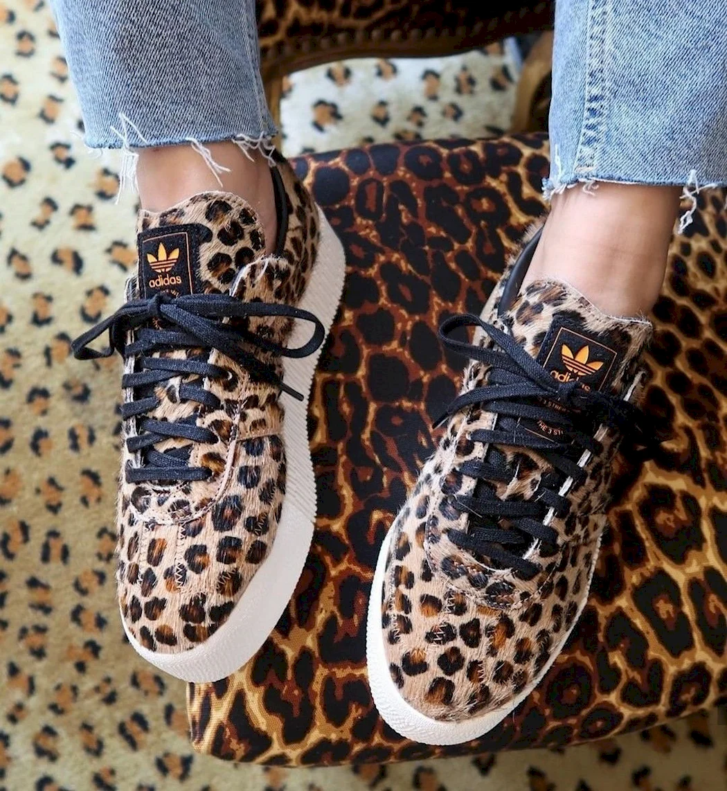Adidas Samba леопардовые