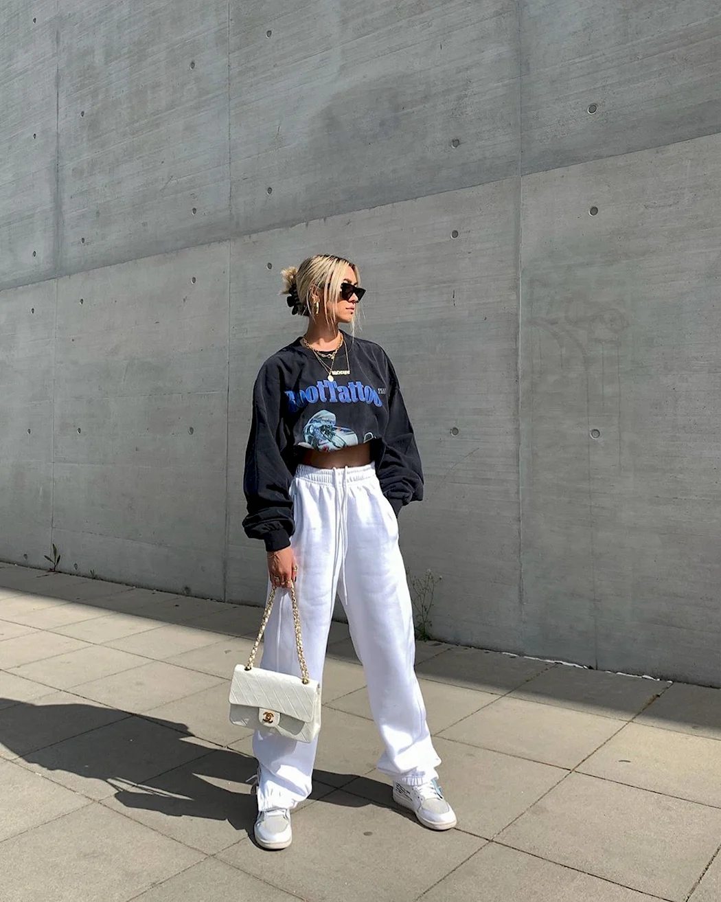 Balenciaga White Baggy Pants