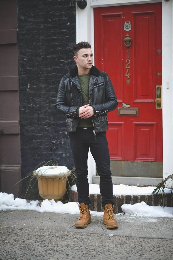 Black Timberland outfit