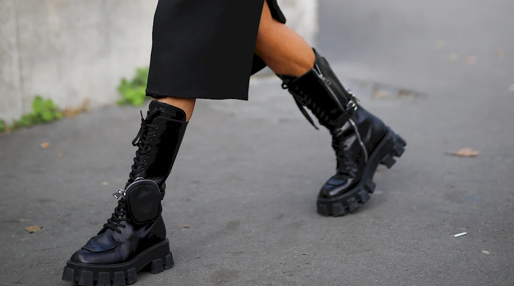 Ботинки Prada Combat Boots