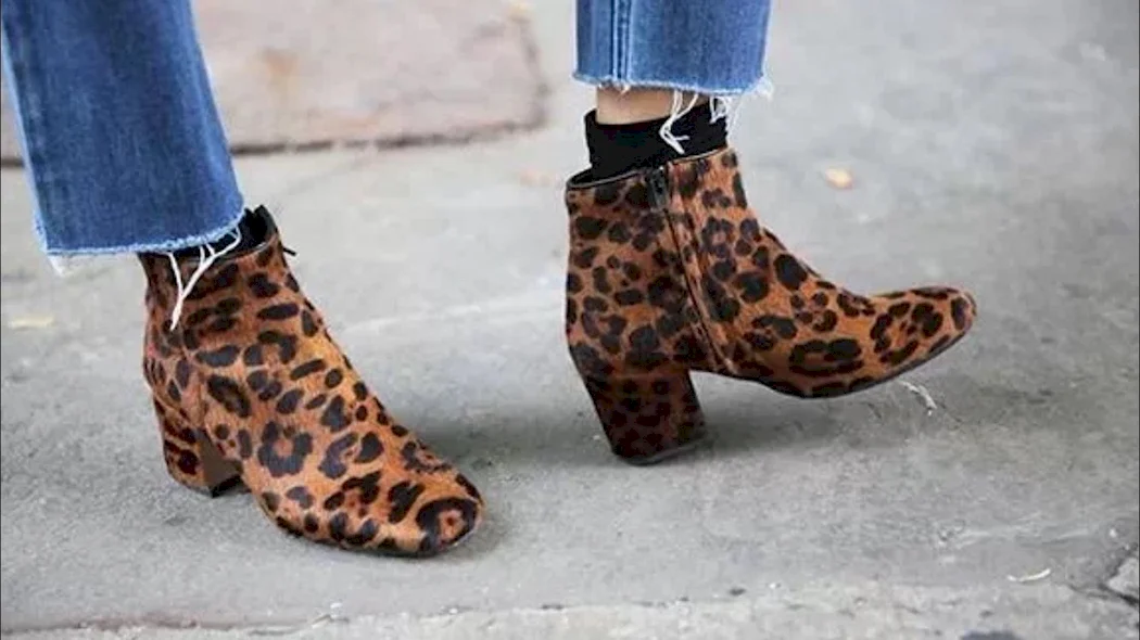 Ботинки Zara леопард