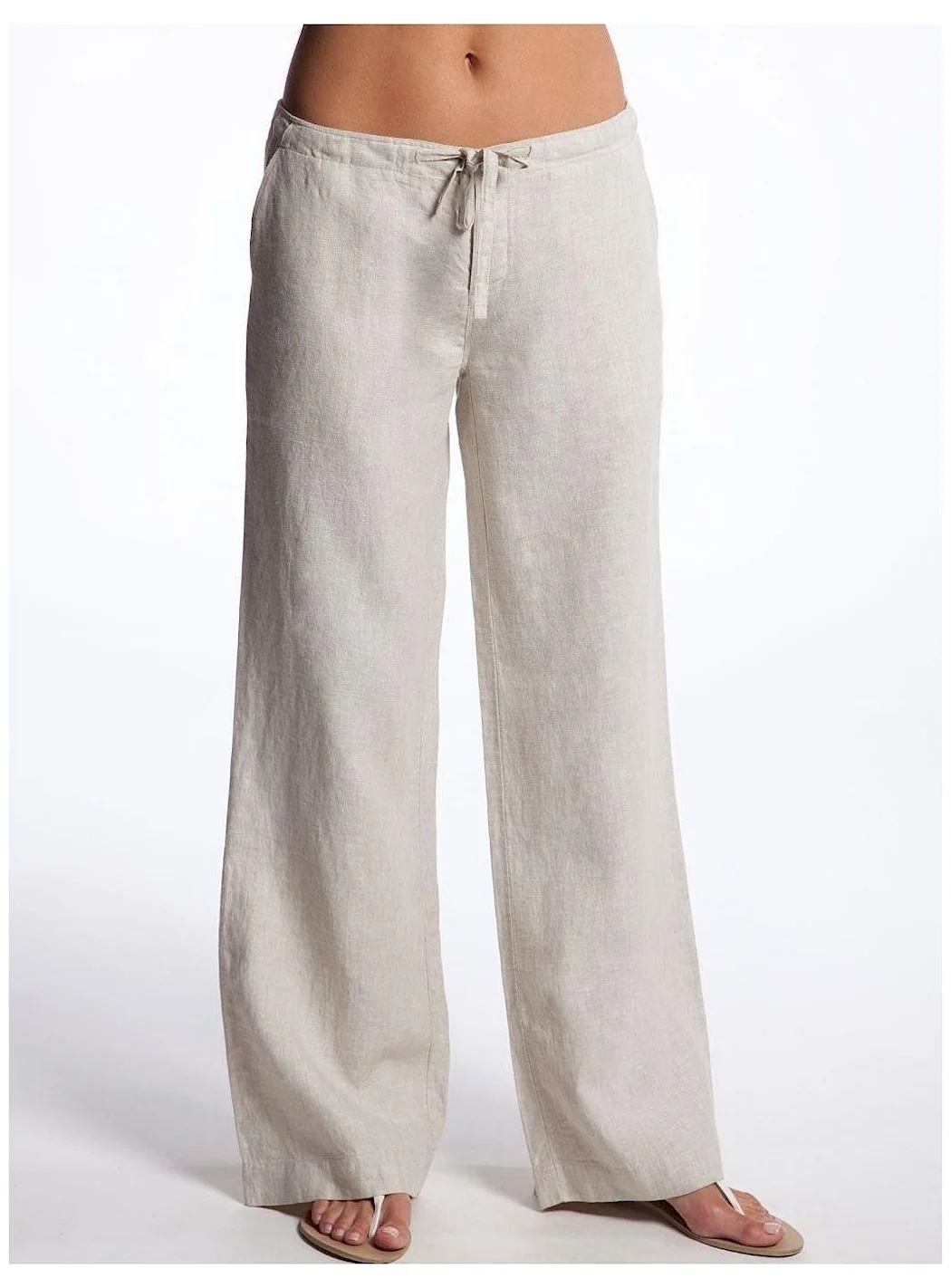Брюки Mango Womens Linen wide Leg