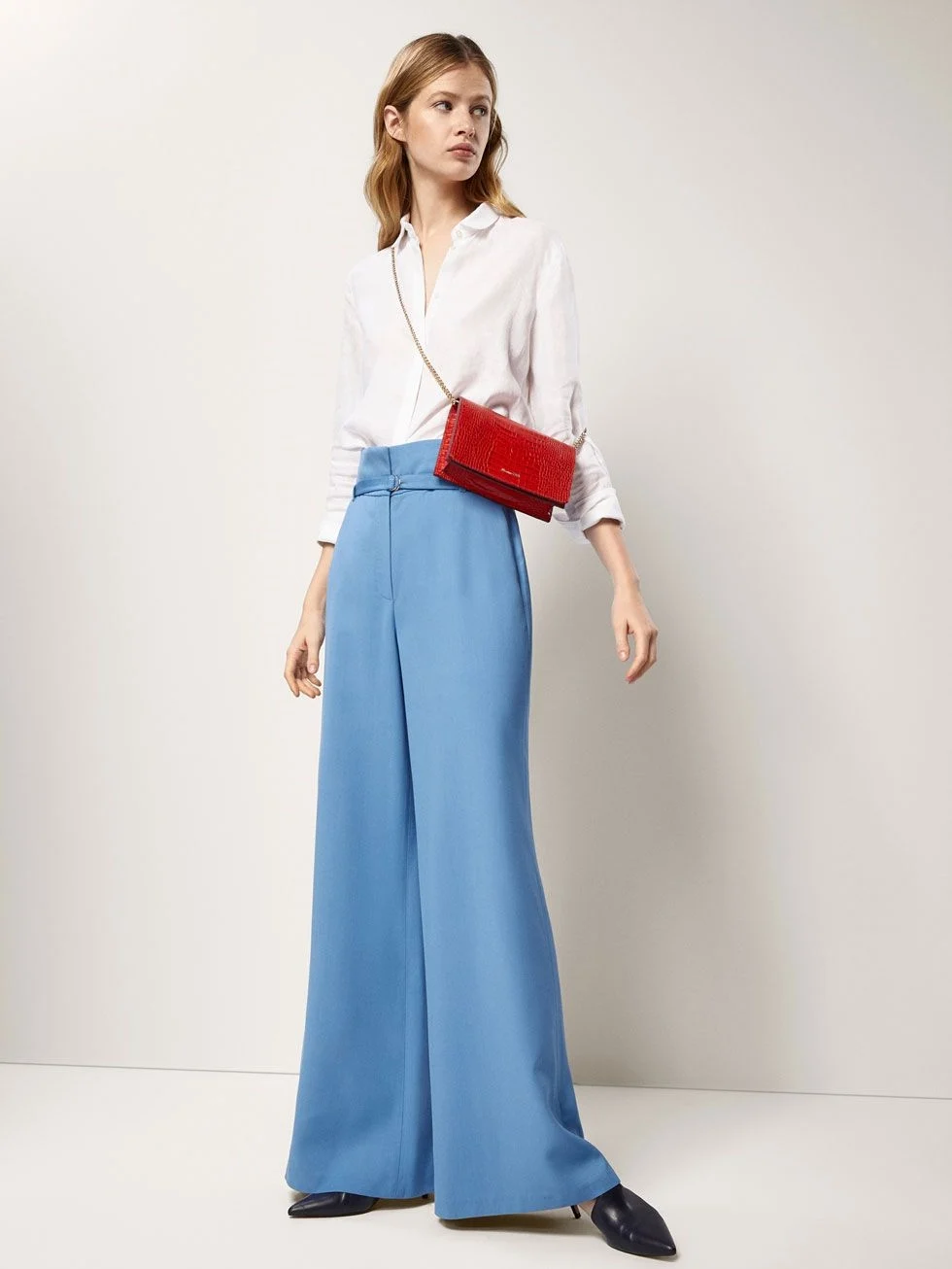 Брюки палаццо massimo Dutti