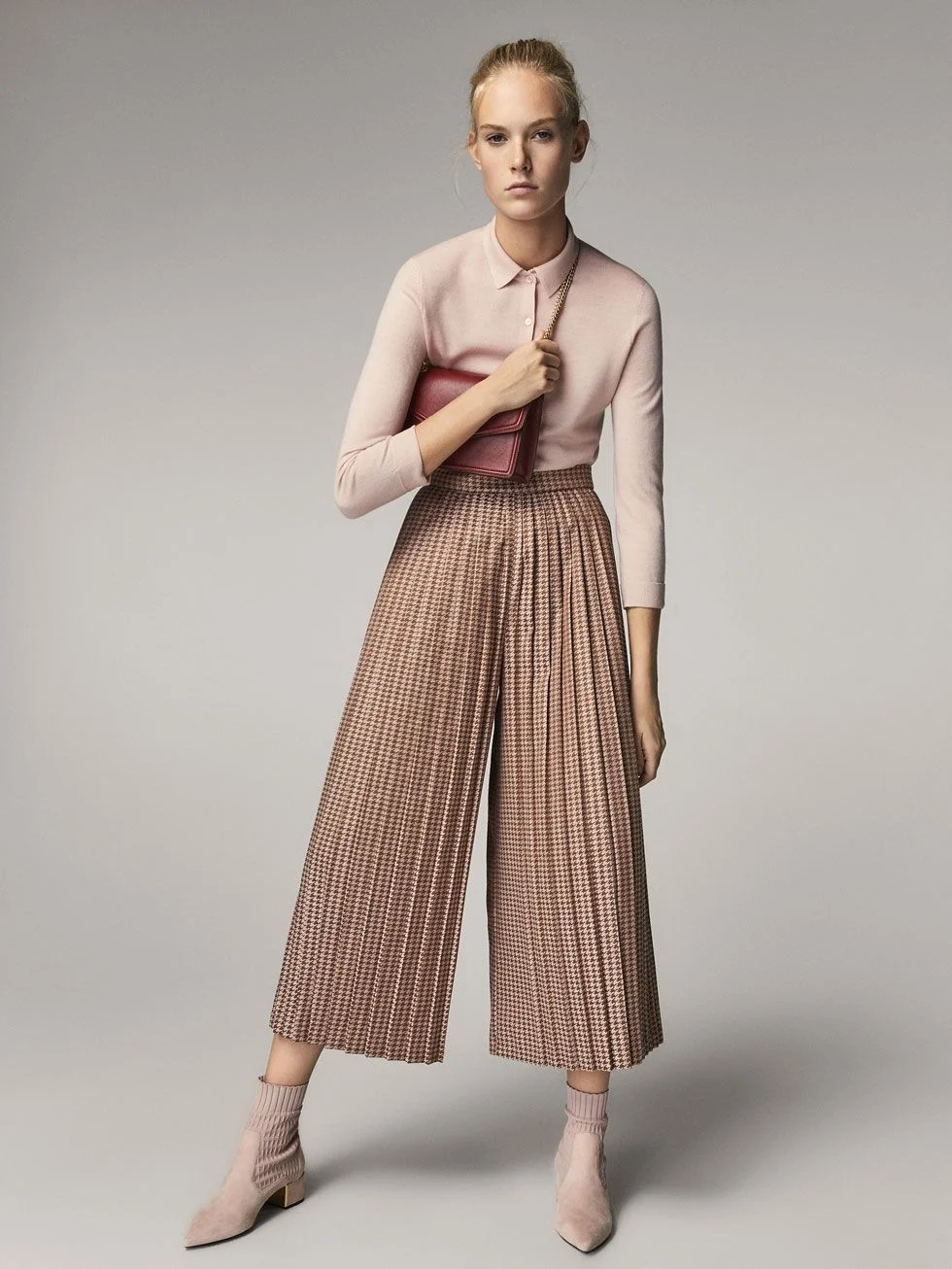 Брюки палаццо massimo Dutti
