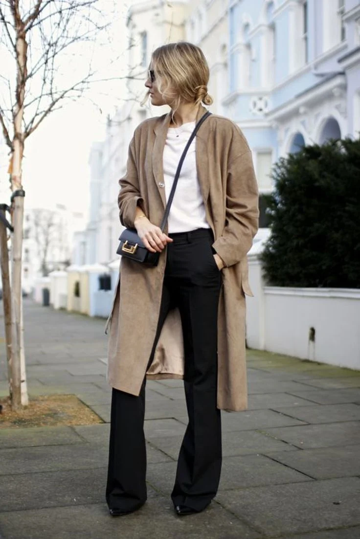 Брюки палаццо осень 2020 streetstyle