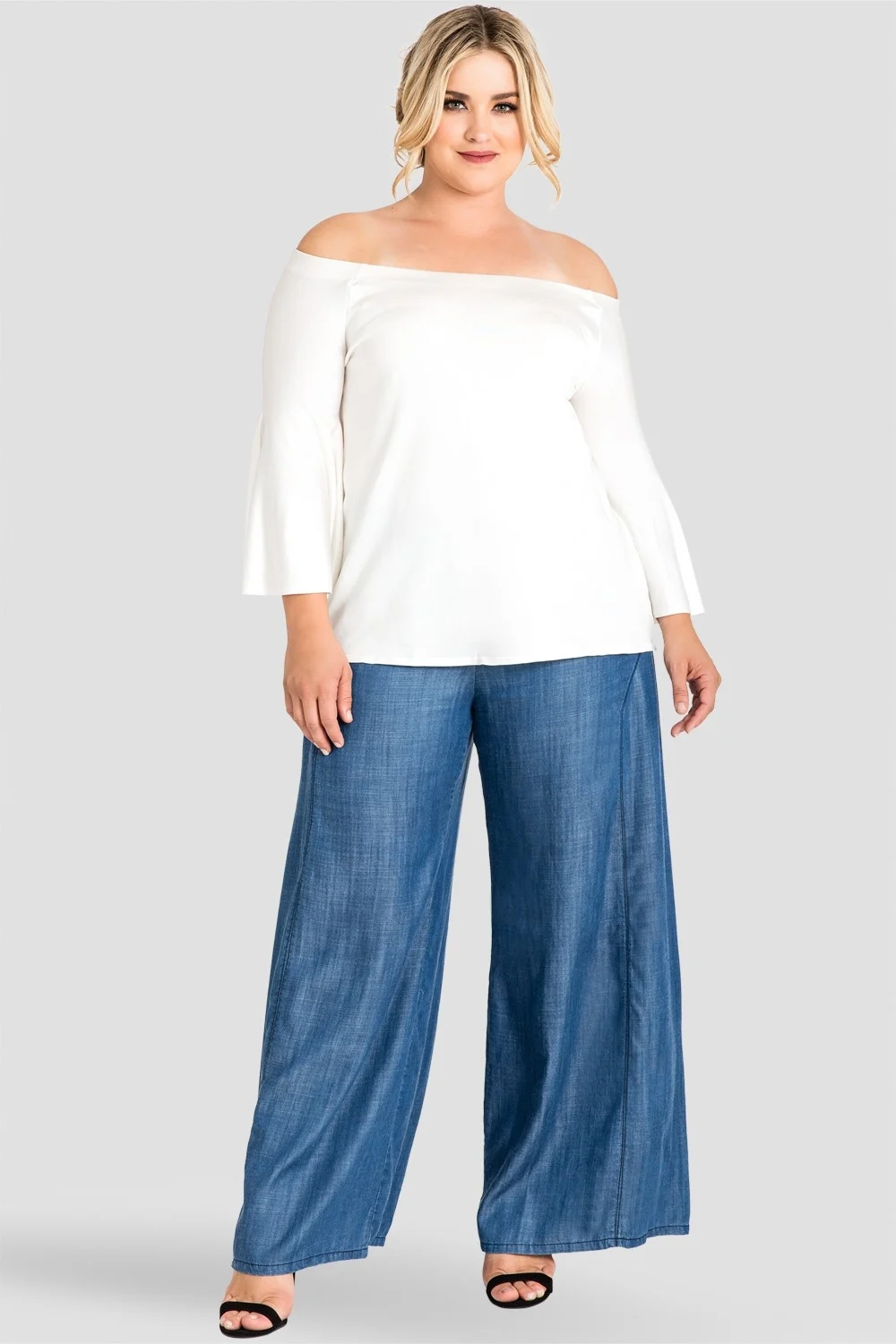 Брюки палаццо Plus Size