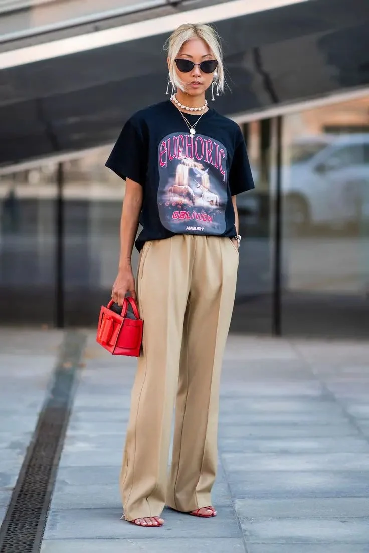 Брюки палаццо Street Style