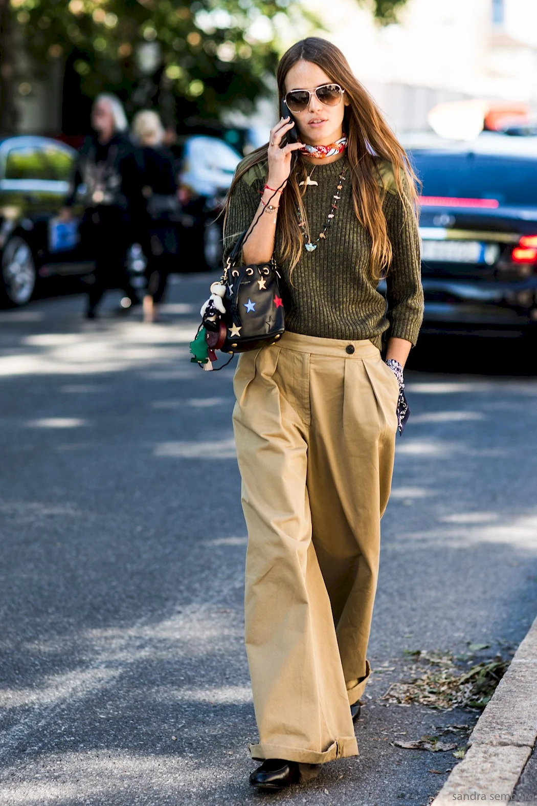 Брюки палаццо Street Style