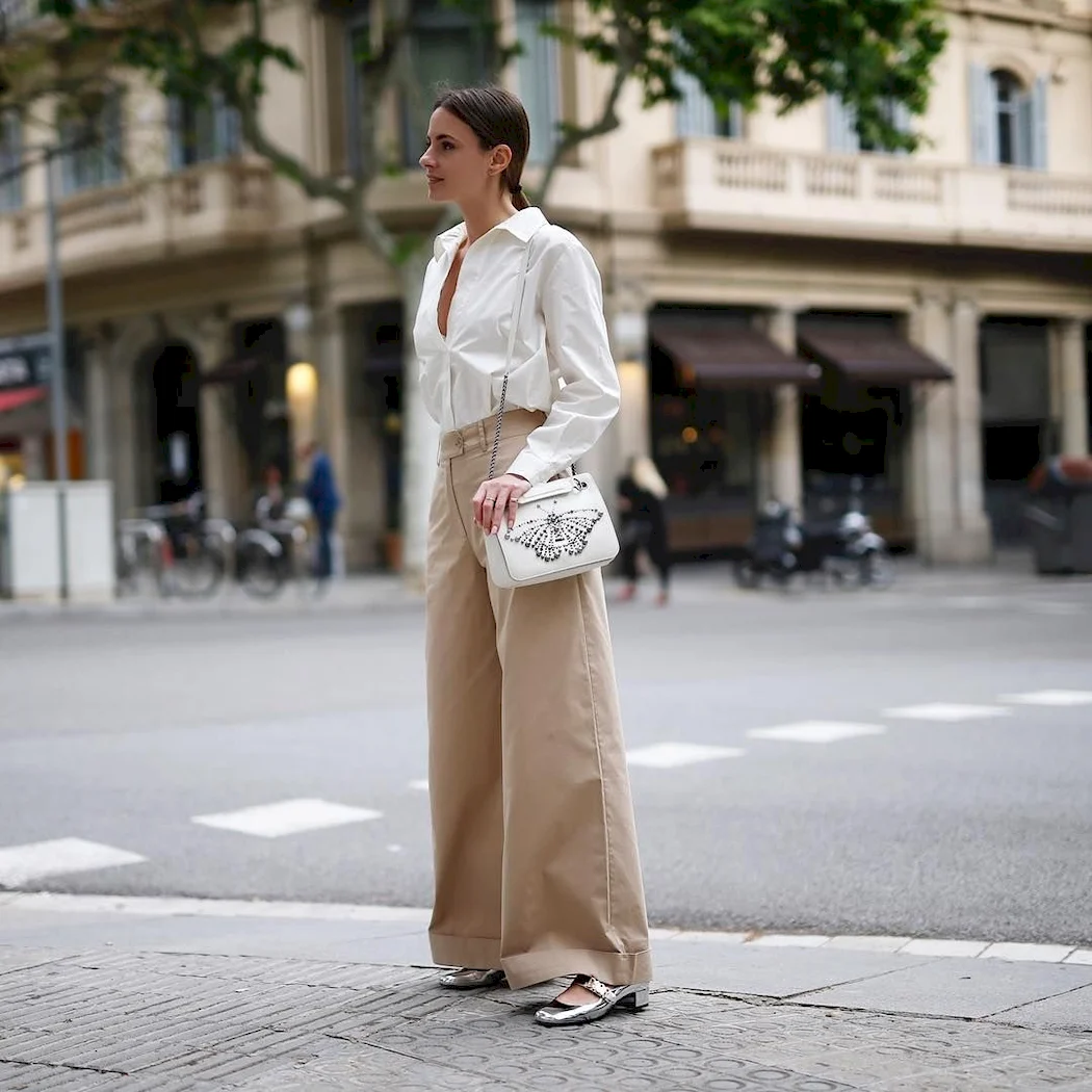 Брюки палаццо Street Style