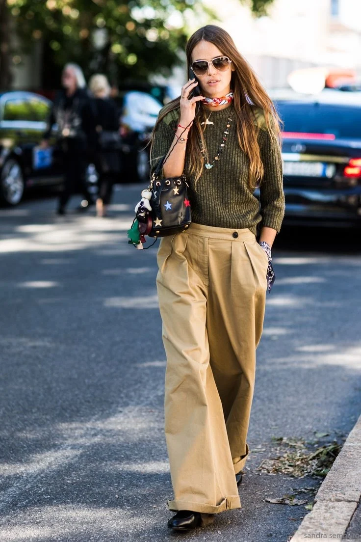 Брюки палаццо Street Style