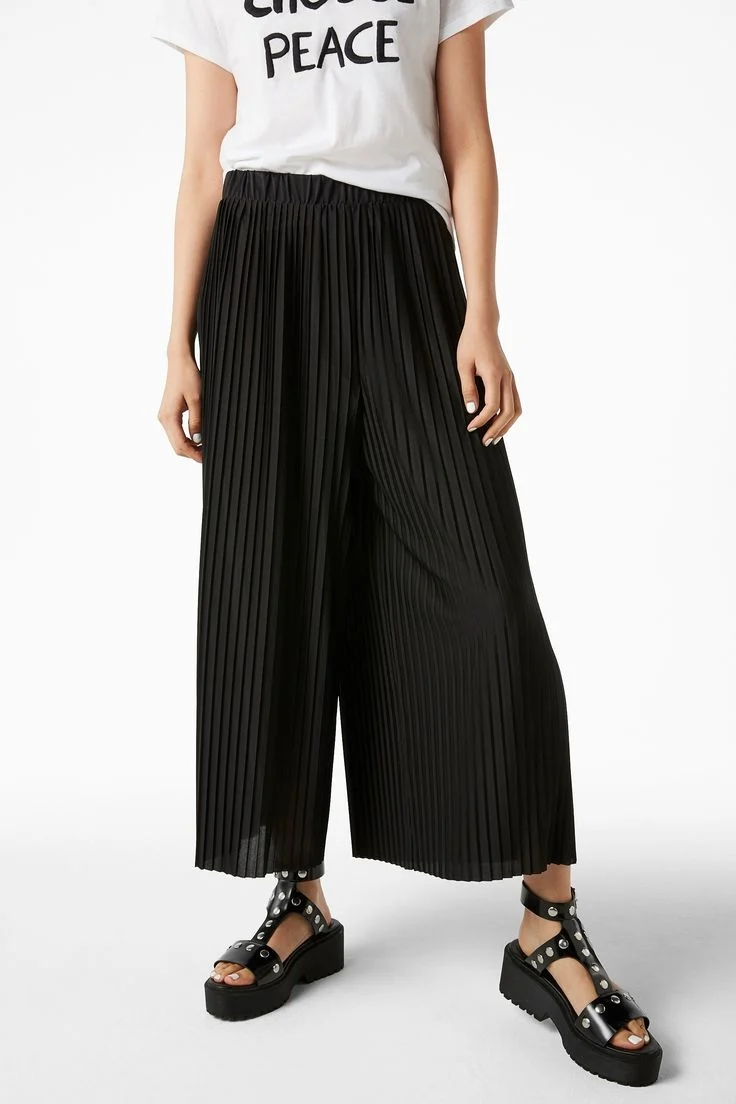 Брюки палаццо Zara черные