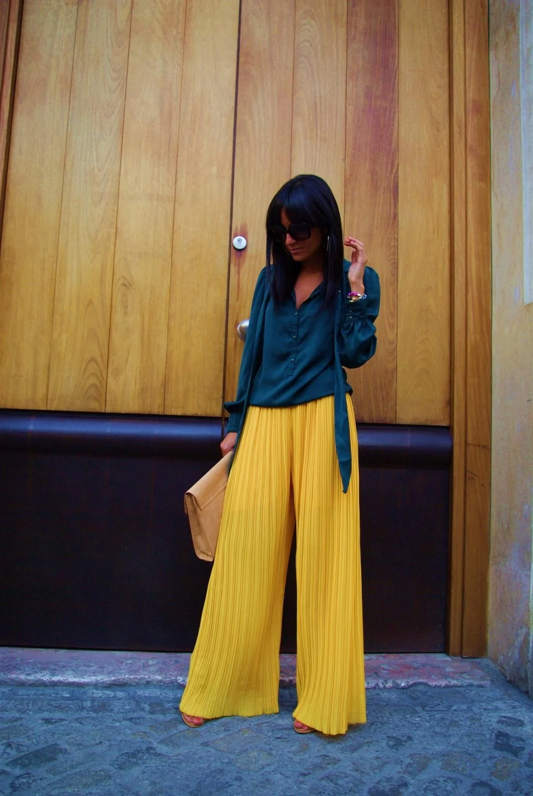 Брюки палаццо Zara с плиссировкой