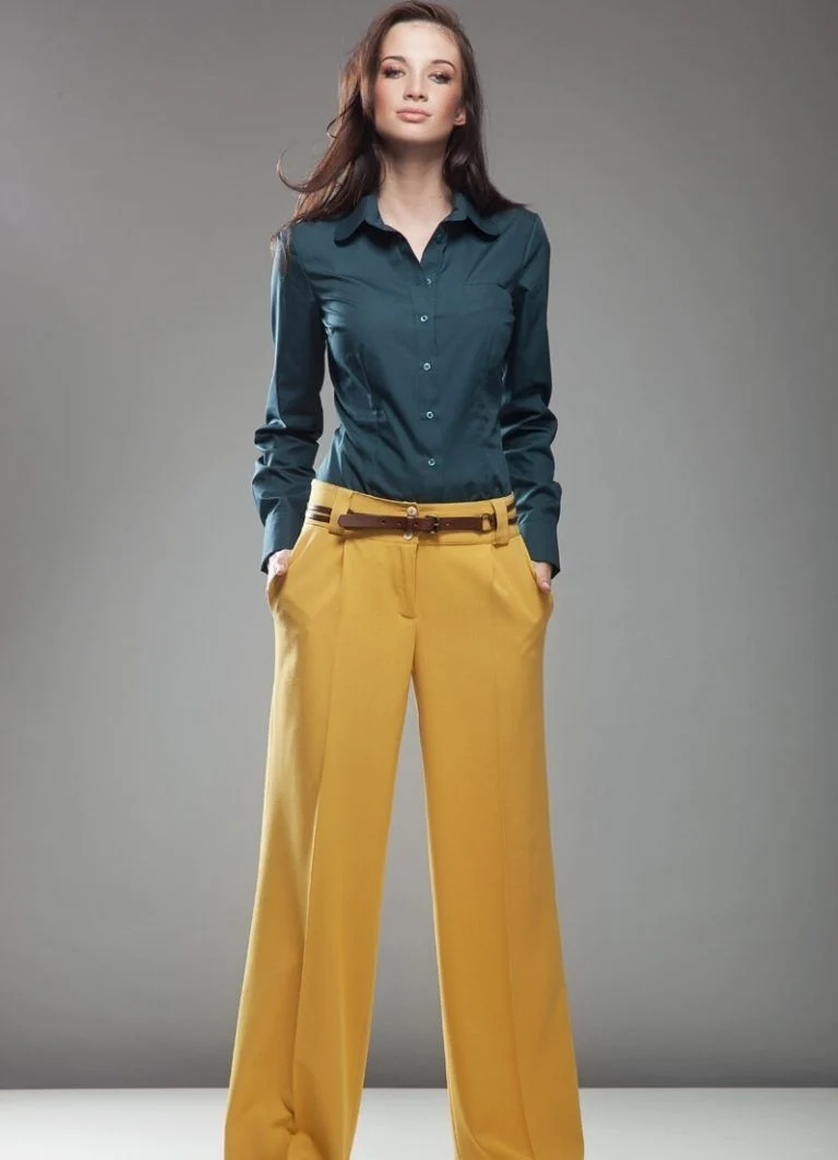 Брюки Zara горчичные