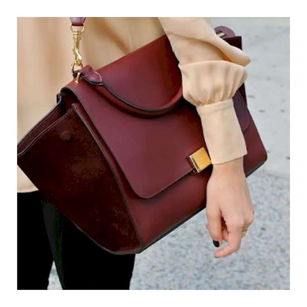 Celine Phantom Bag Burgundy