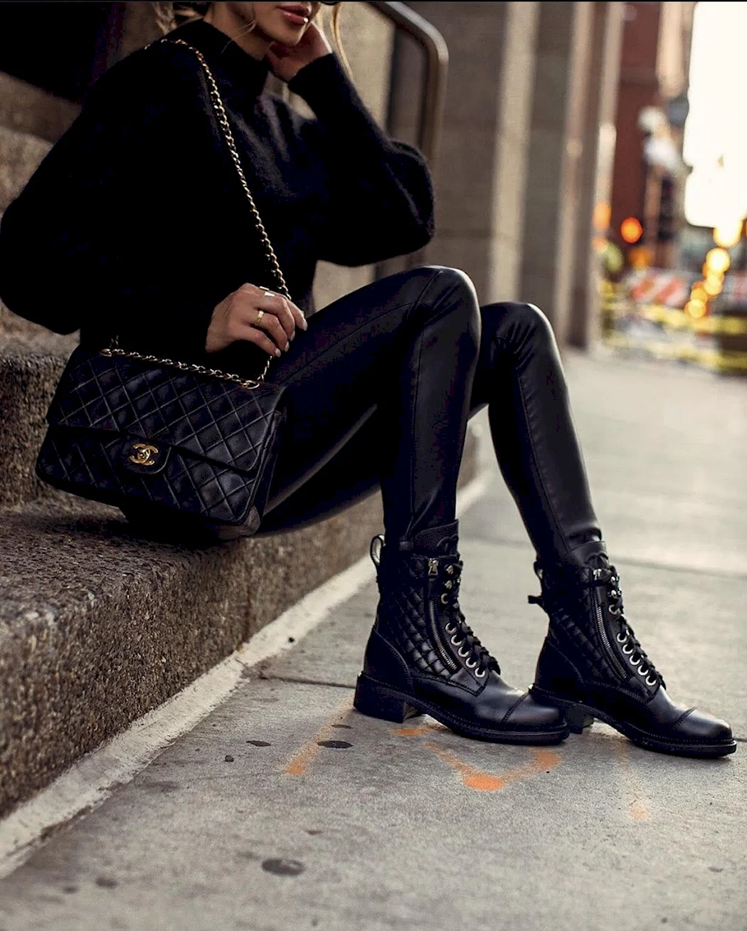 Chanel Combat Boots