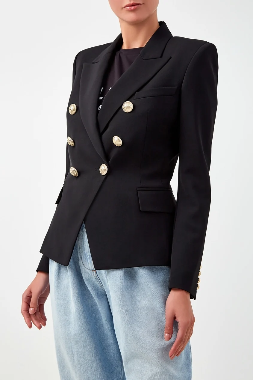 Черный жакет Balmain