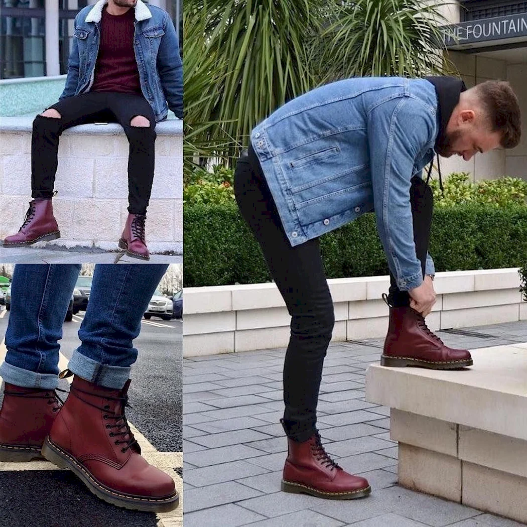 Dr Martens 1460 с джинсами