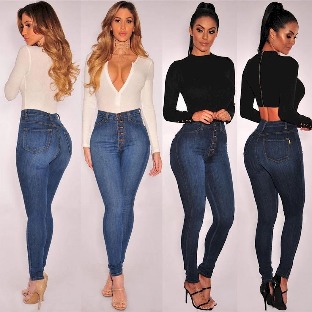 Джинсы skinny High Waist