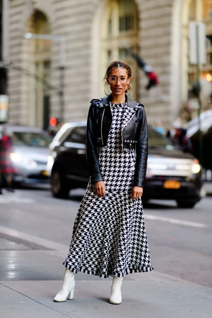 Гусиная лапка тренд Street Style
