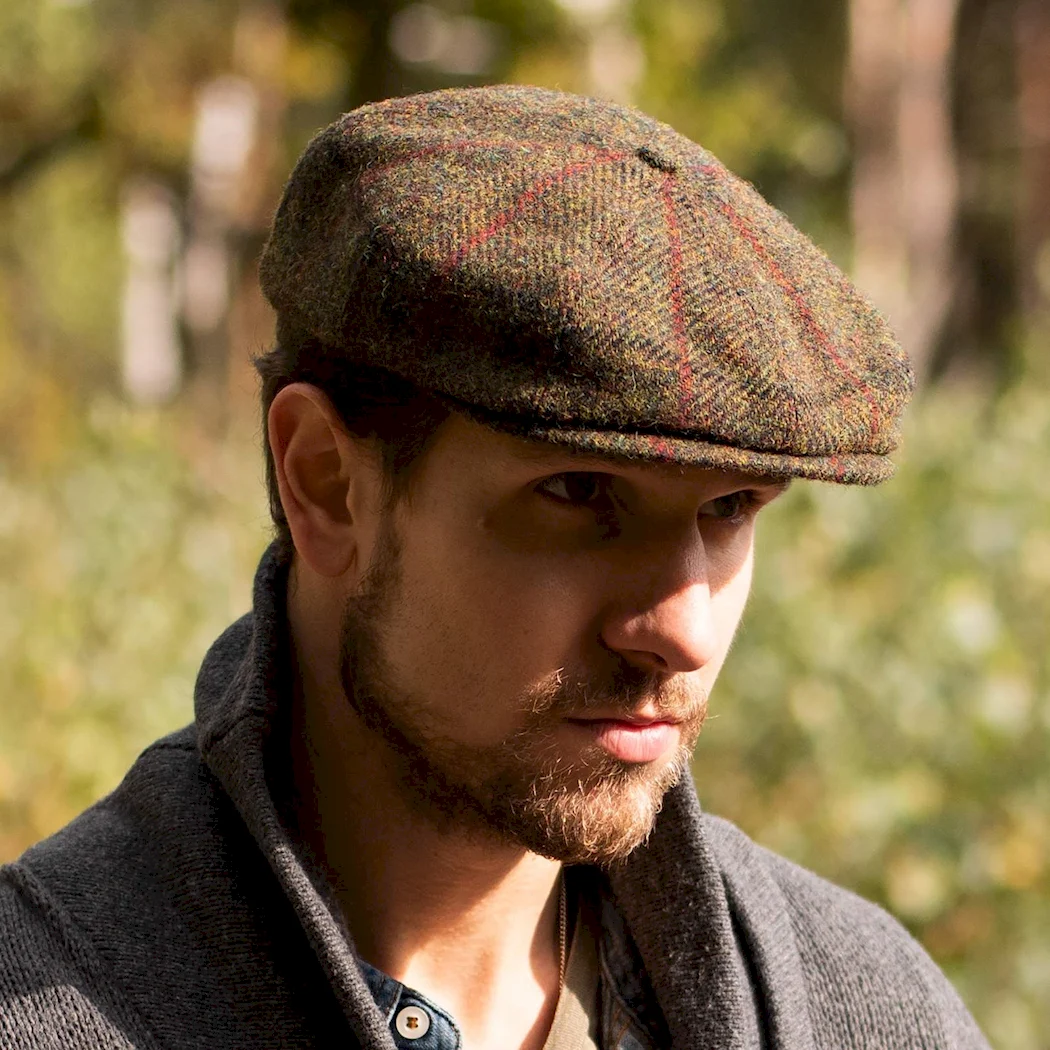 Harris Tweed кепка восьмиклинка