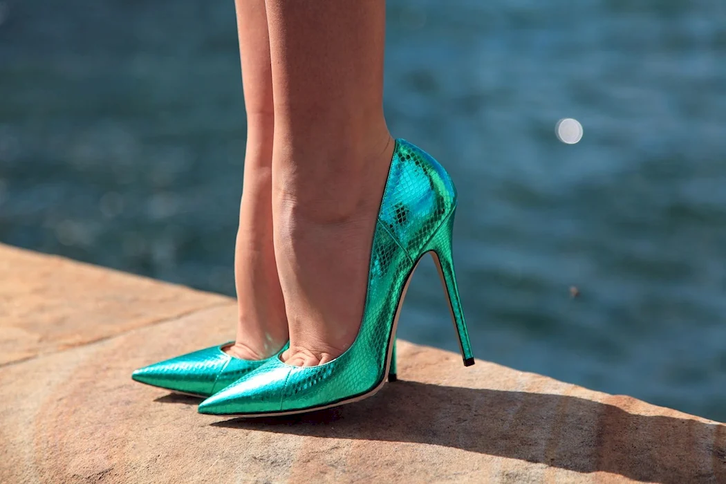 Jimmy Choo туфли бирюзовые