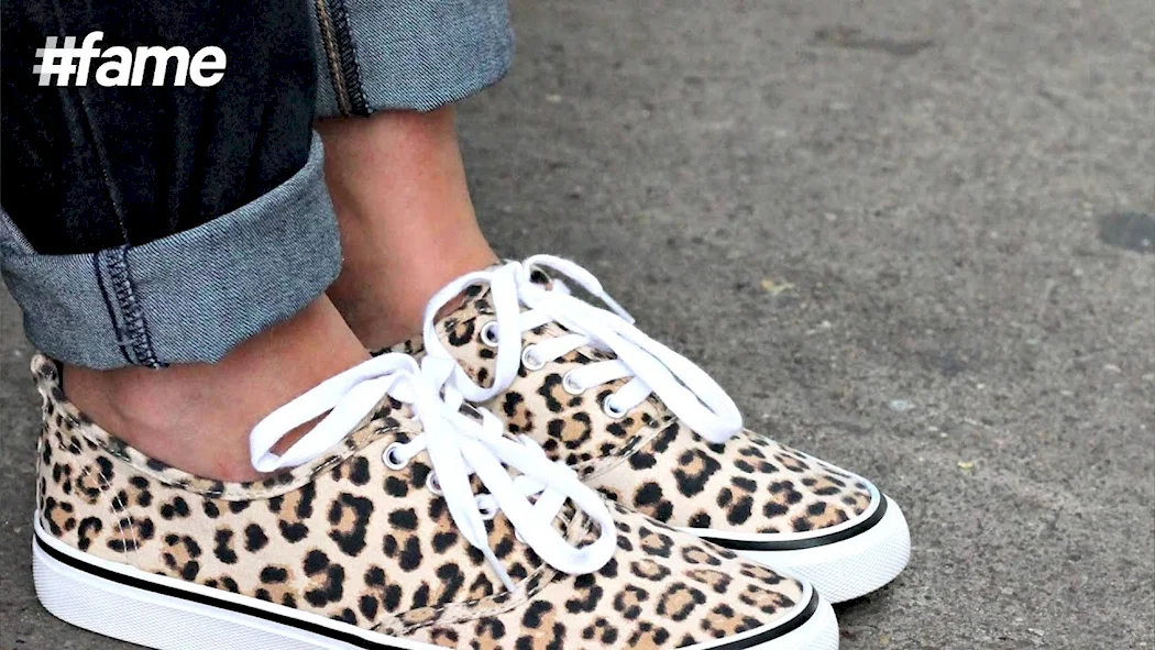 Кеды Ванс леопардовые Slip on