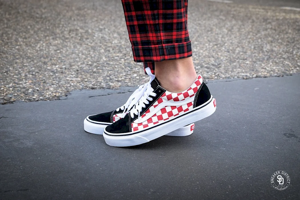 Кеды vans old Skool platform Checkerboard