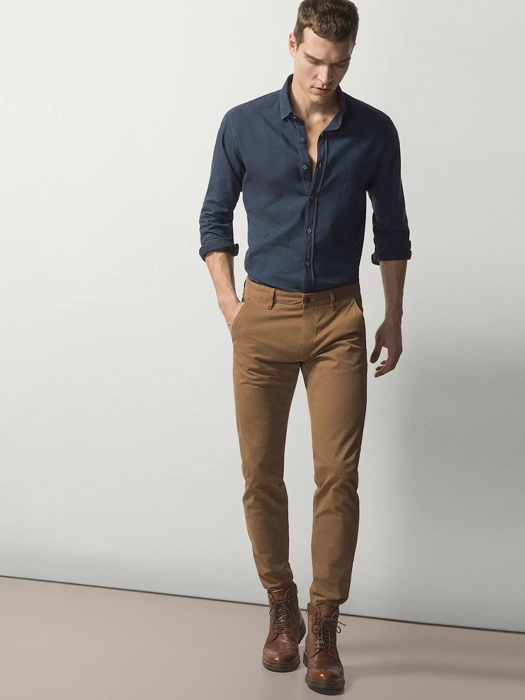 Коричневые брюки massimo Dutti
