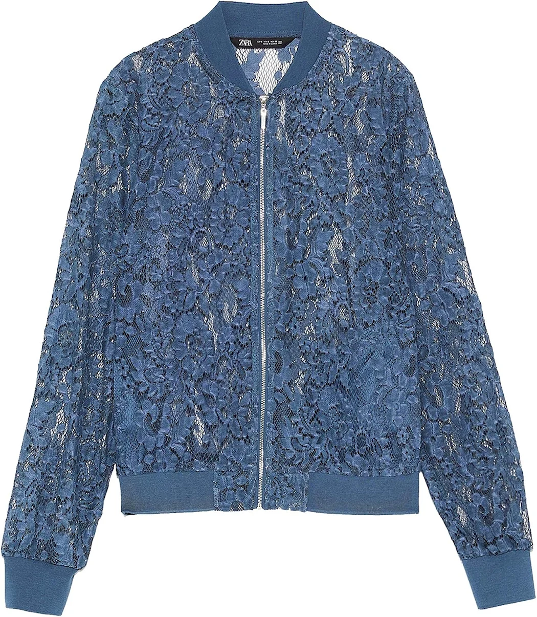 Кружевной бомбер Zara