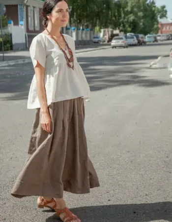 Льняная юбка