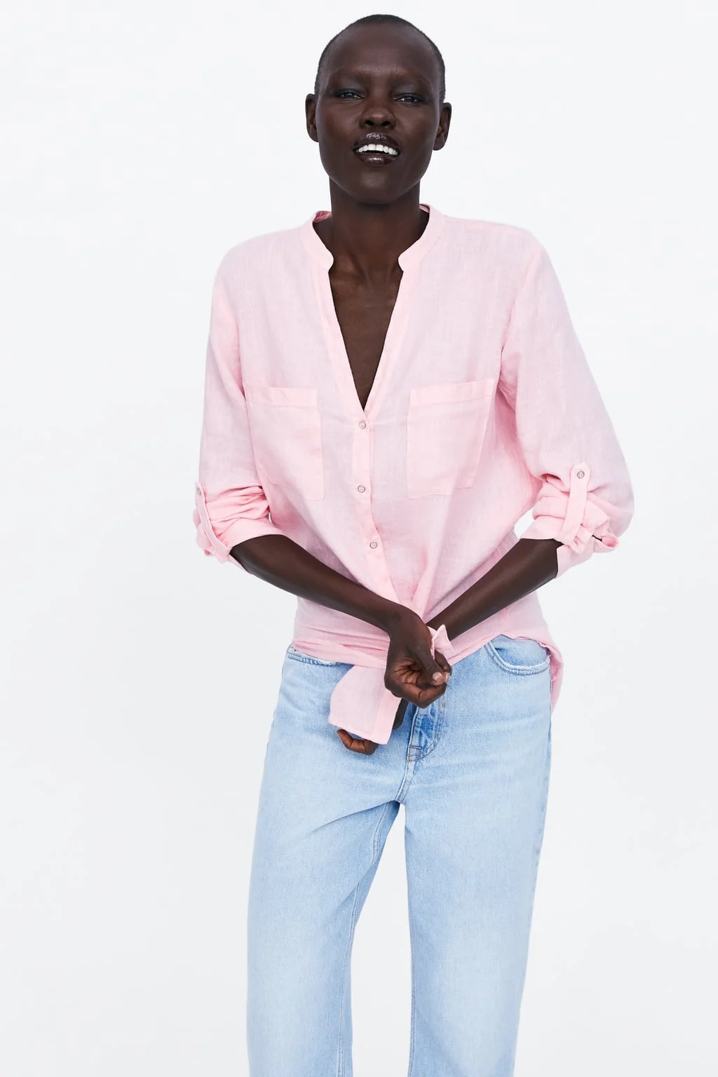 Льняная рубашка Zara