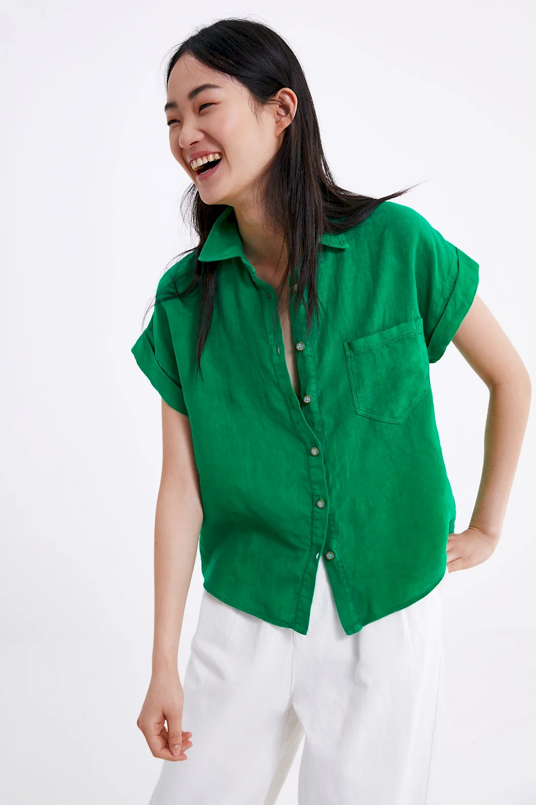 Льняная рубашка Zara