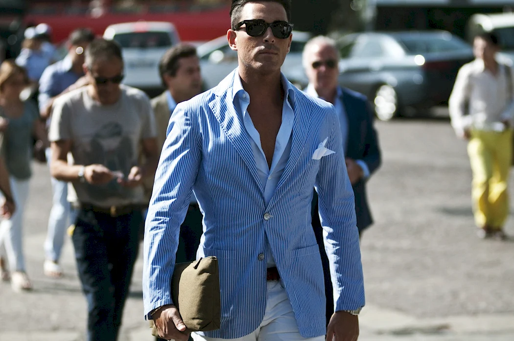 Льняной пиджак Street Style man