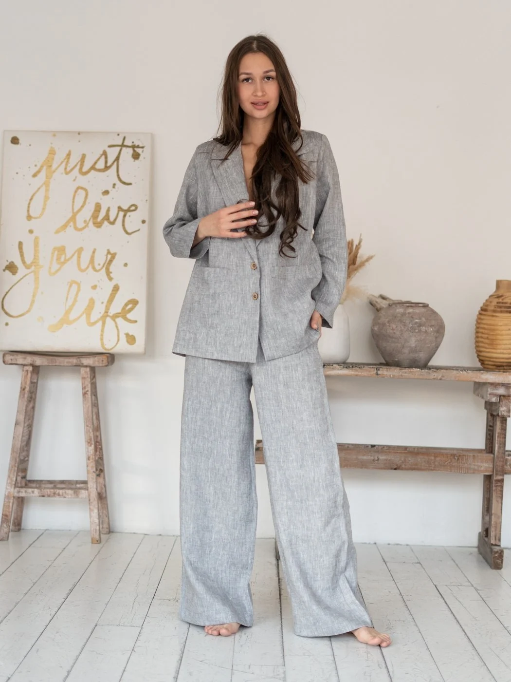 Льняные костюмы женские летние massimo Dutti