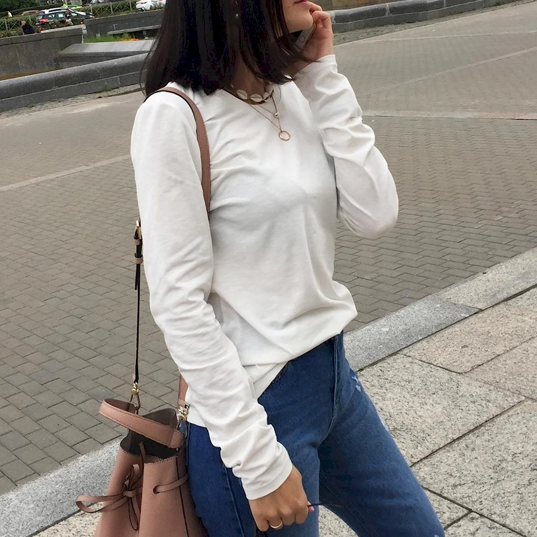 Луки с лонгсливами женские