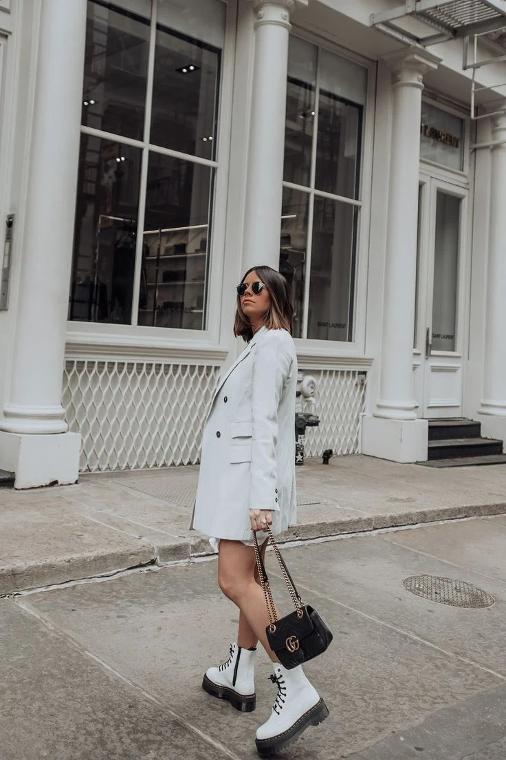 Mango Leather Boots with Tall Leg