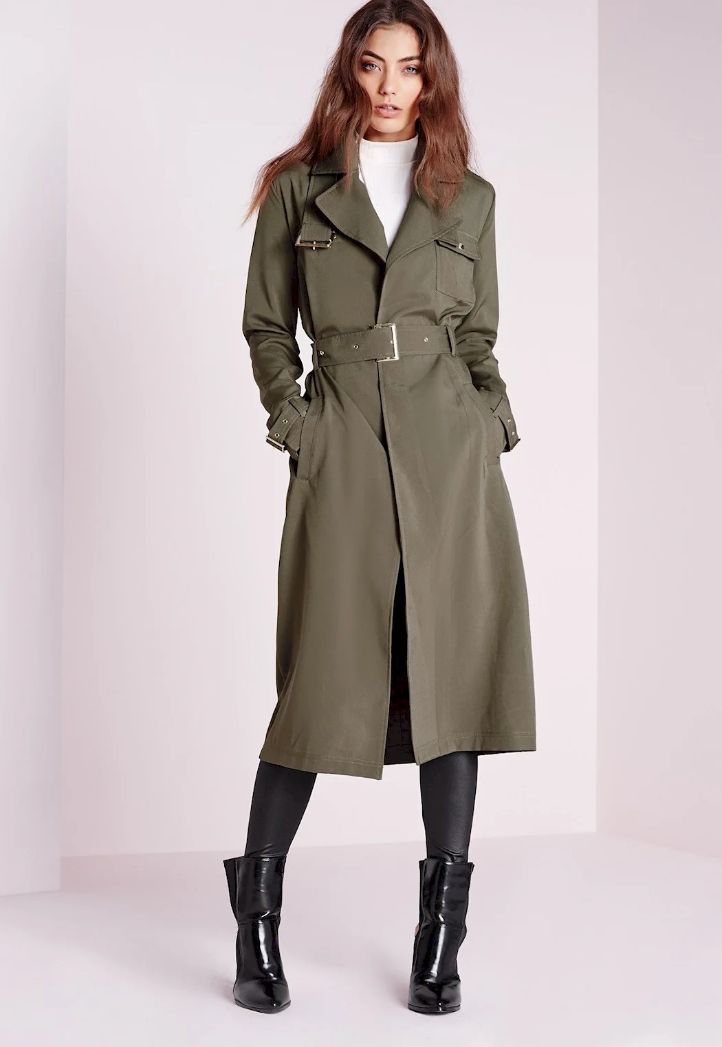 Missguided плащ хаки