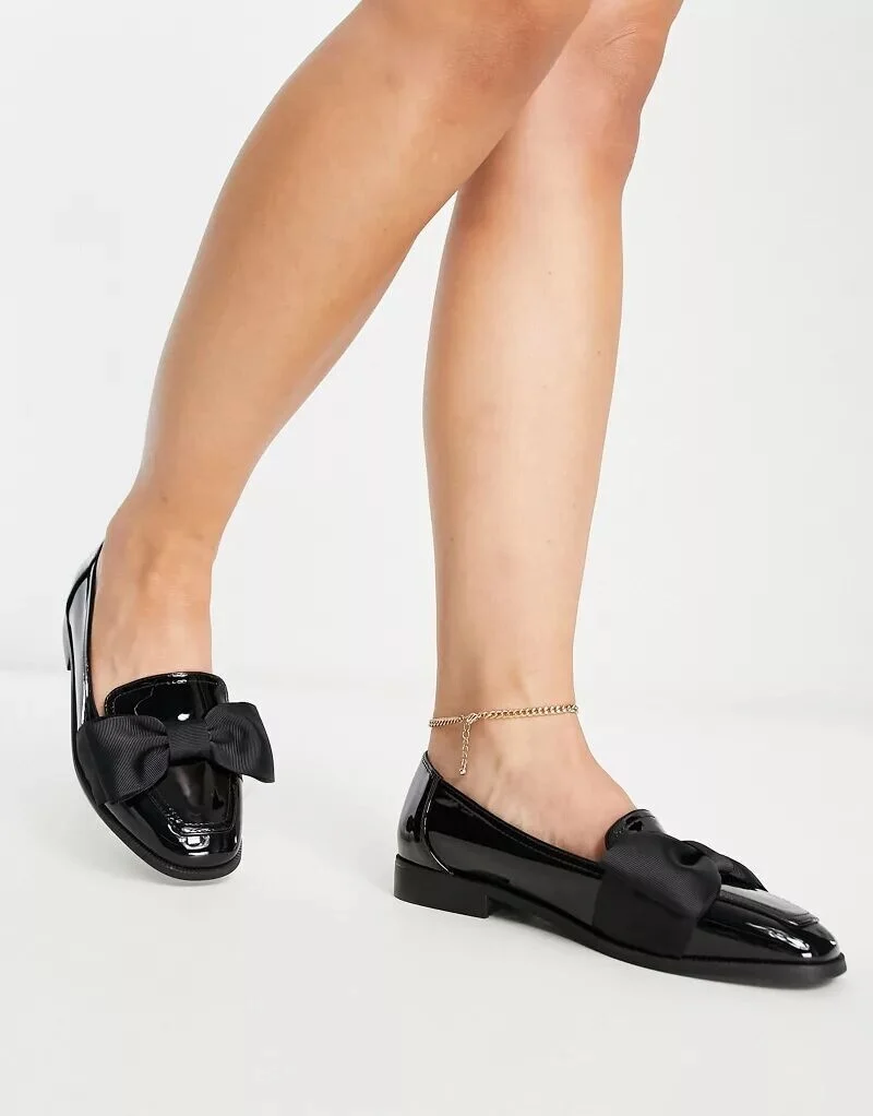 Мюли wide Fit ASOS С бантом
