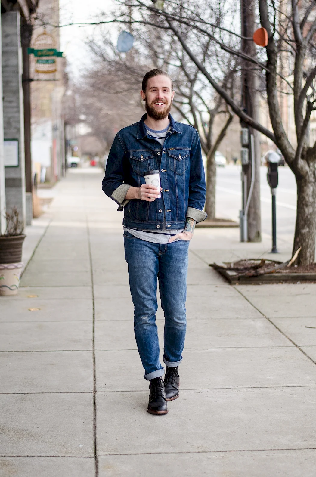 Mujskoy Style Jeans Jacket Style мужской