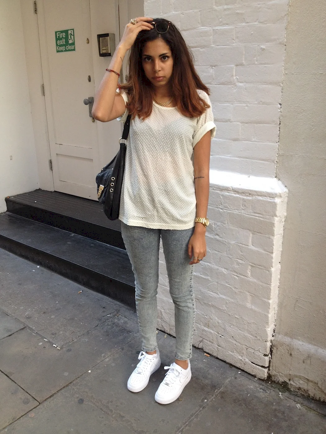 Nike Air Force 1 White outfit