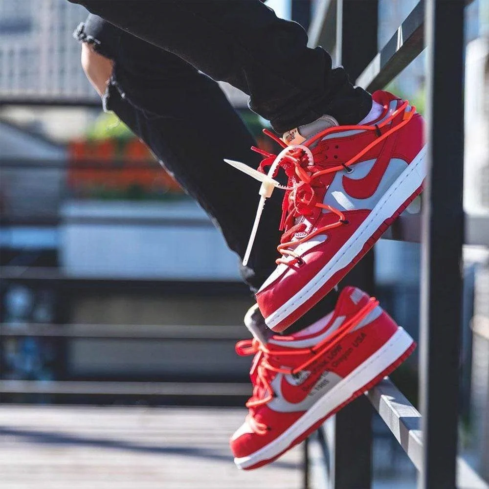 Nike Dunk Low off-White University Red