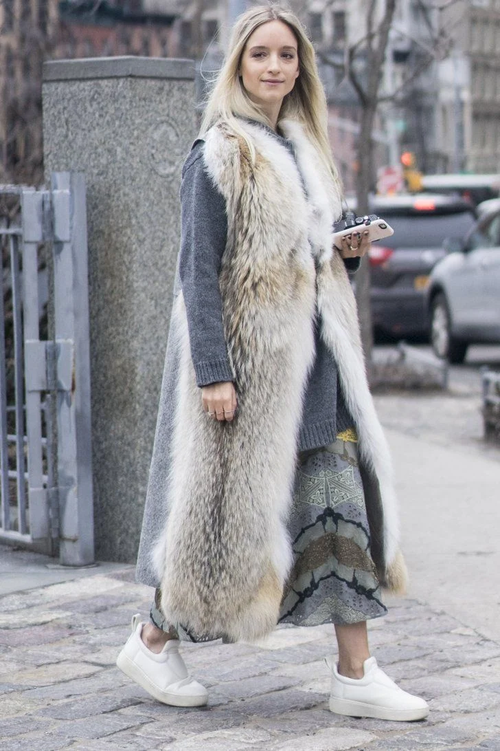 Норковая шуба Street Style