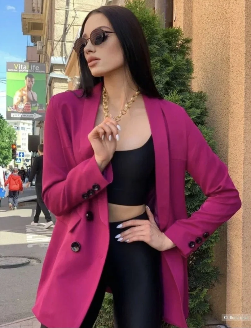 Пиджак Zara фуксия