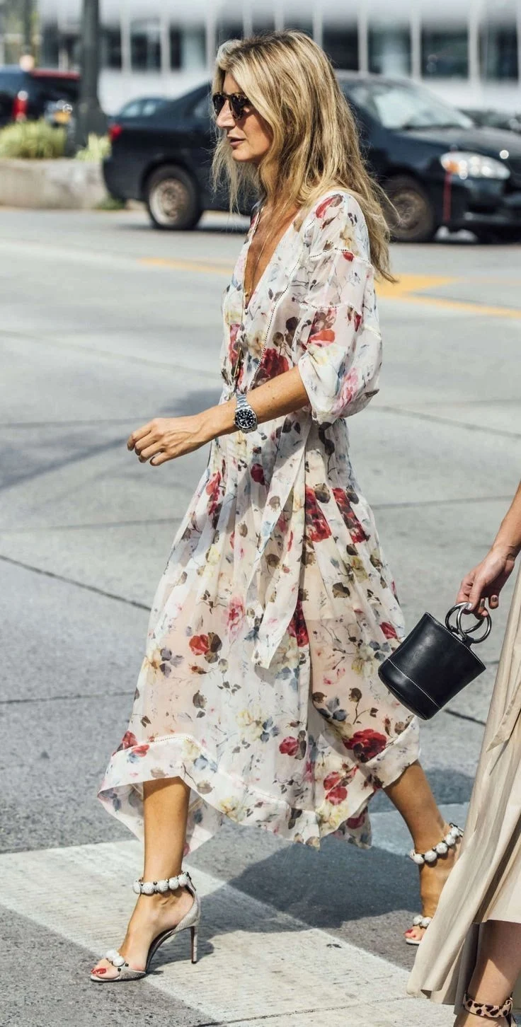 Платье миди 2022 Street Style