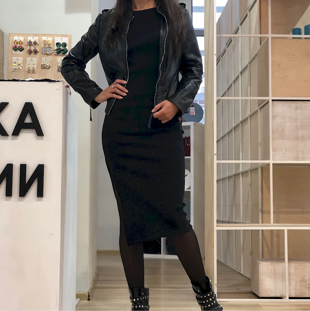 Платье Моллис платье лапша черное