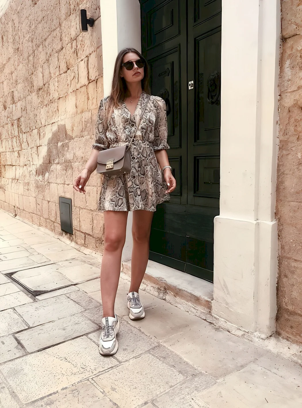 Платье Zara змеиный принт