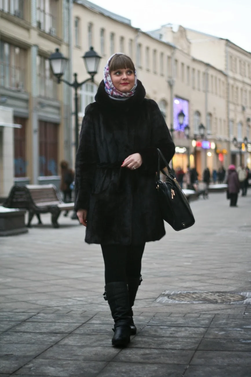 Платок под шубу