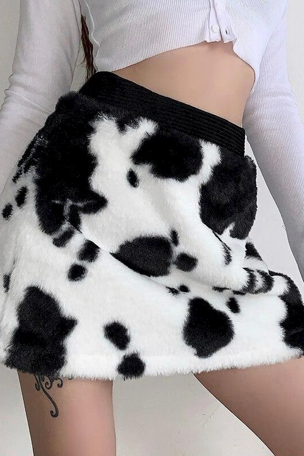 Плюш юбка